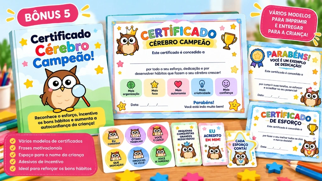 Bónus 5: Certificado Cérebro Campeão